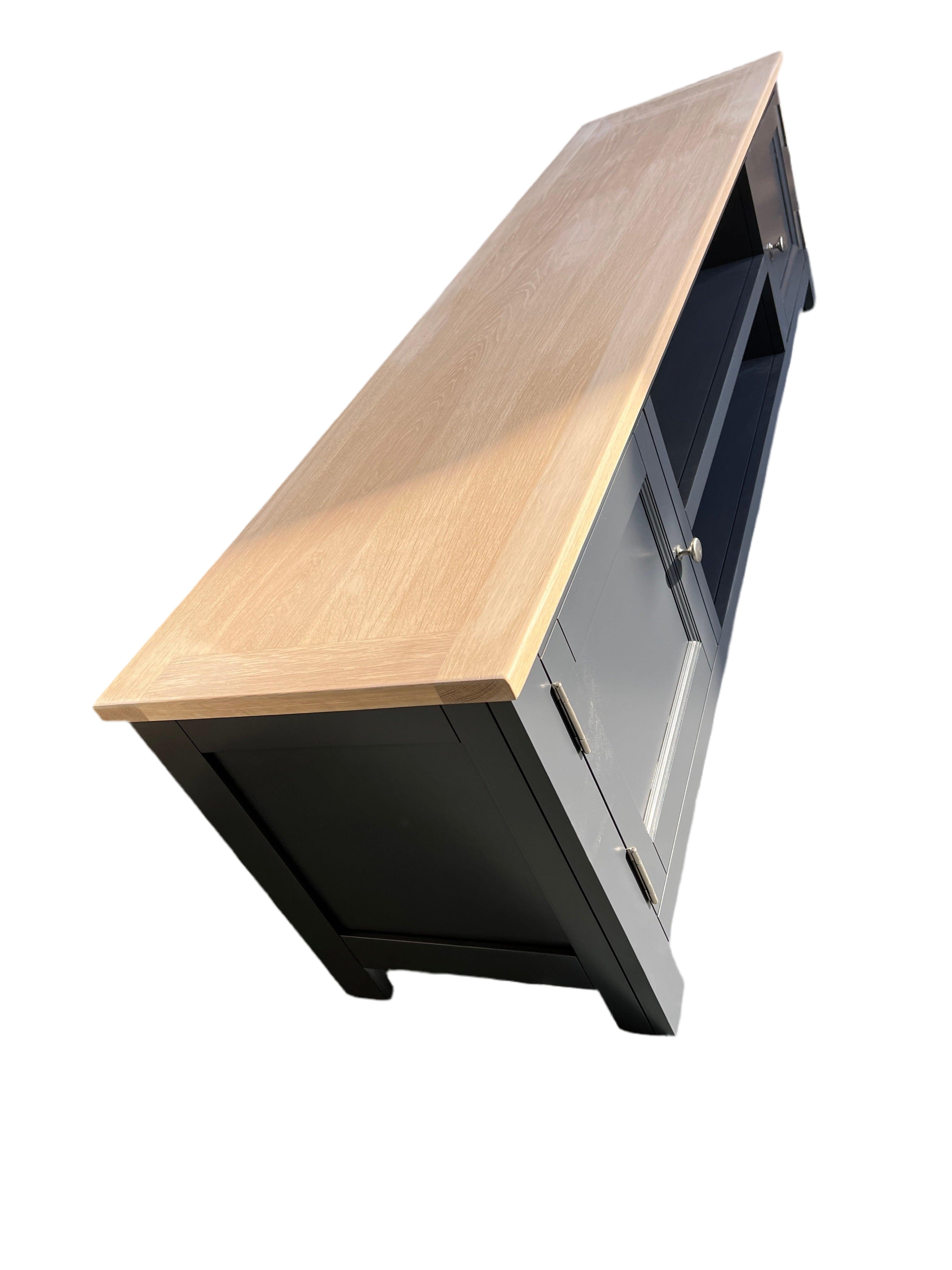 Charcoal Low Wide TV Unit - up to 80". furniture delivered