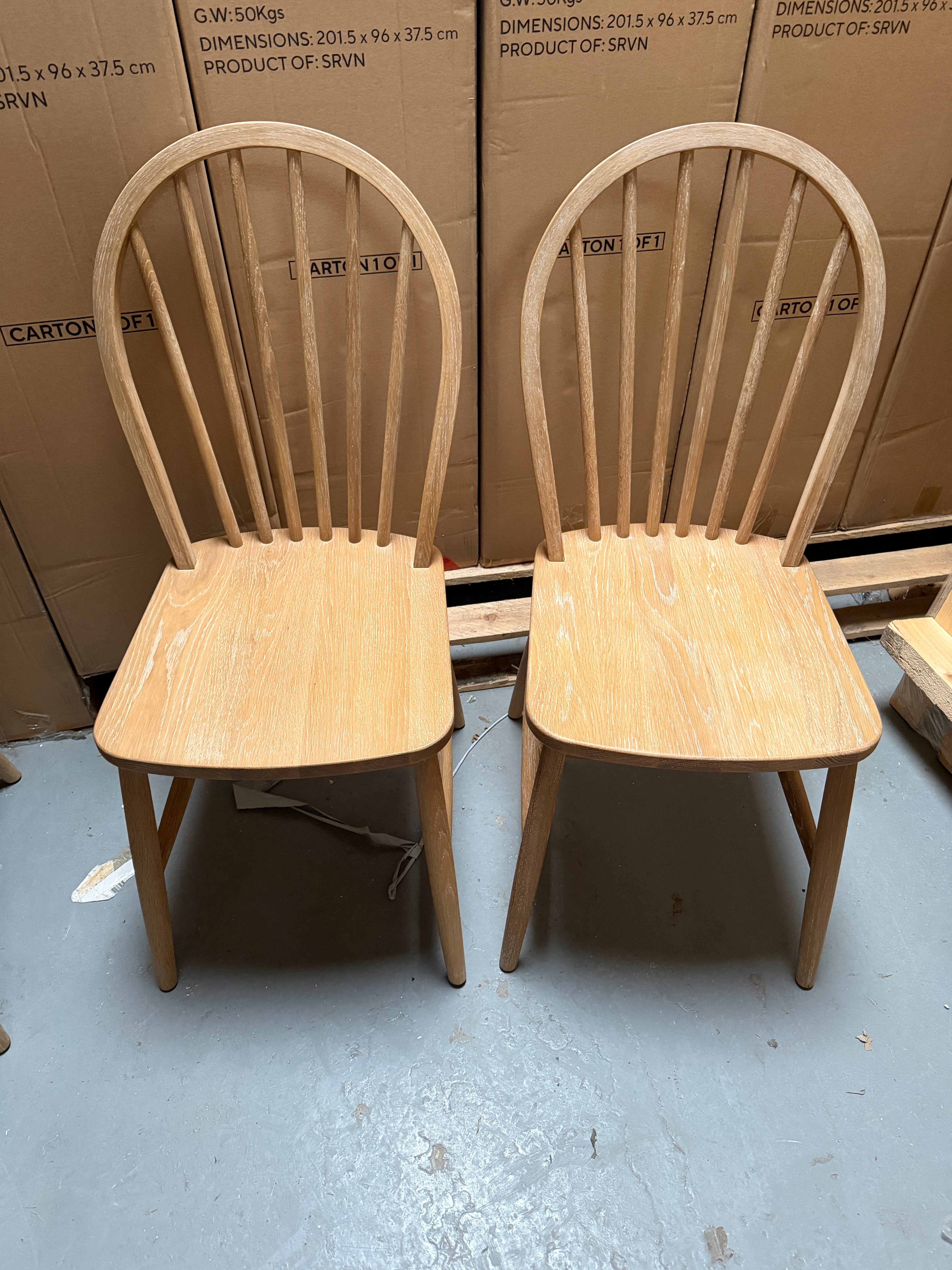 BERKELEY NORDIC OAK
Set of 4 Dining Chairs Quality Furniture Clearance Ltd