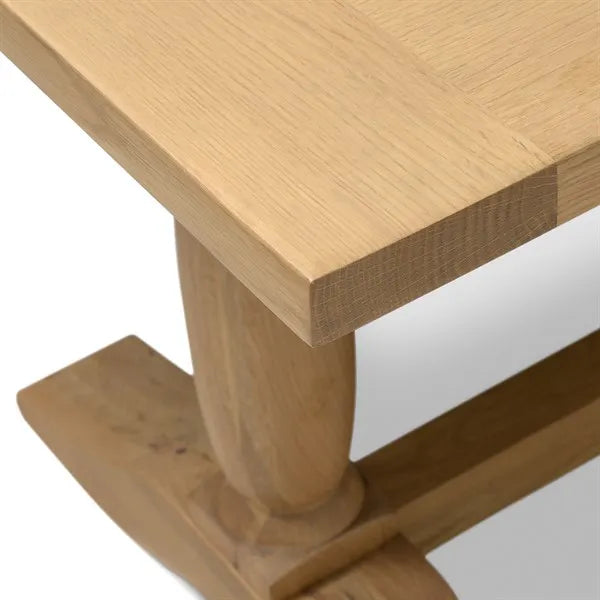 ELKSTONE MELLOW OAK Extending Dining Table 8-10 Seater Quality Furniture Clearance Ltd