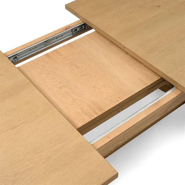 ELKSTONE MELLOW OAK Extending Dining Table 8-10 Seater Quality Furniture Clearance Ltd