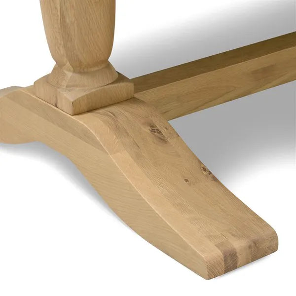 ELKSTONE MELLOW OAK Extending Dining Table 8-10 Seater Quality Furniture Clearance Ltd