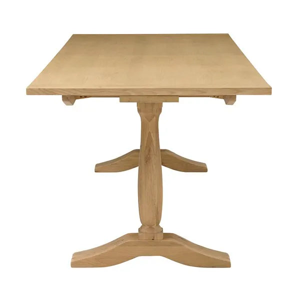 ELKSTONE MELLOW OAK Extending Dining Table 8-10 Seater Quality Furniture Clearance Ltd
