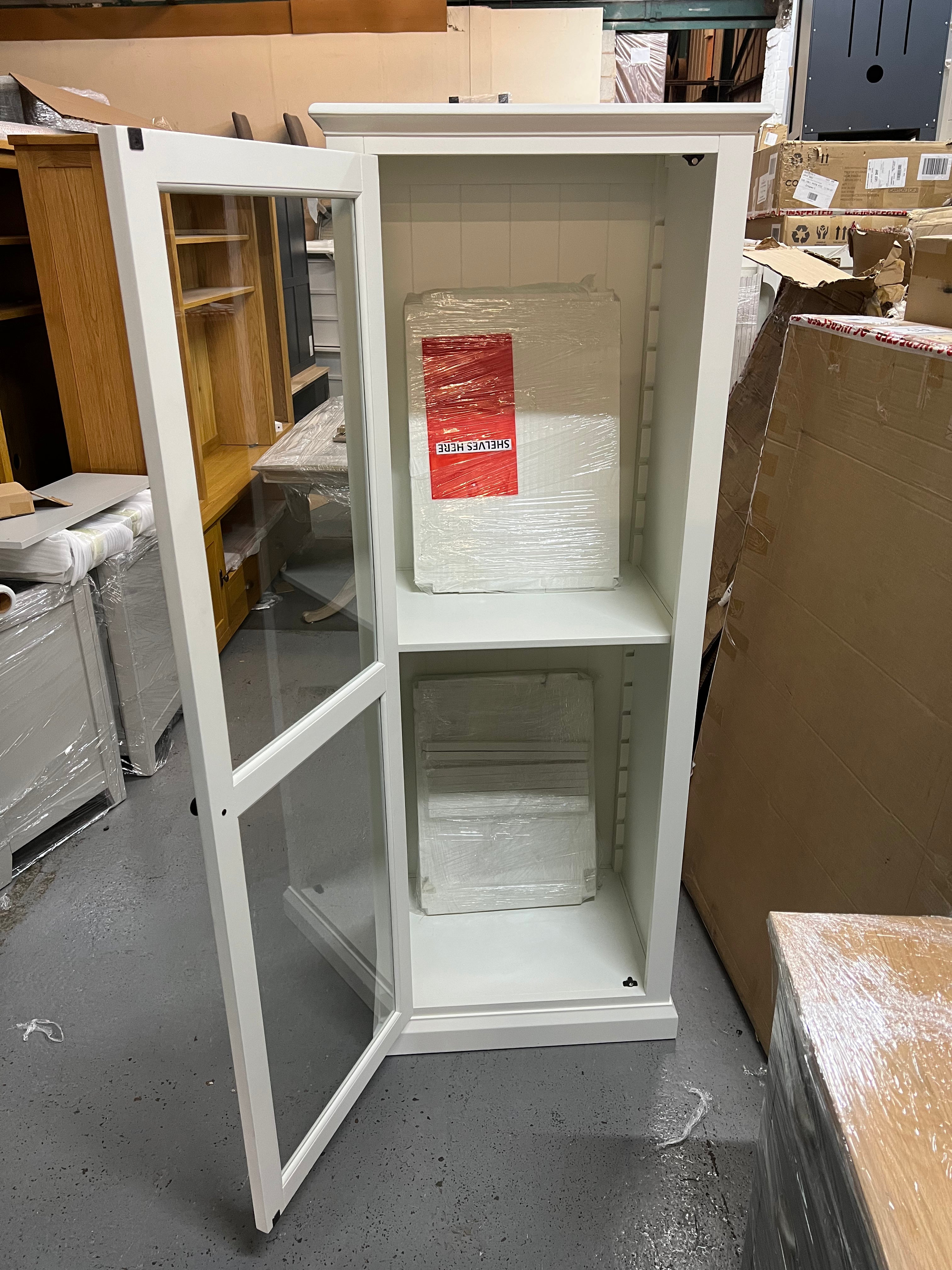 STOW WARM WHITE
Single Glazed Cabinet Quality Furniture Clearance Ltd