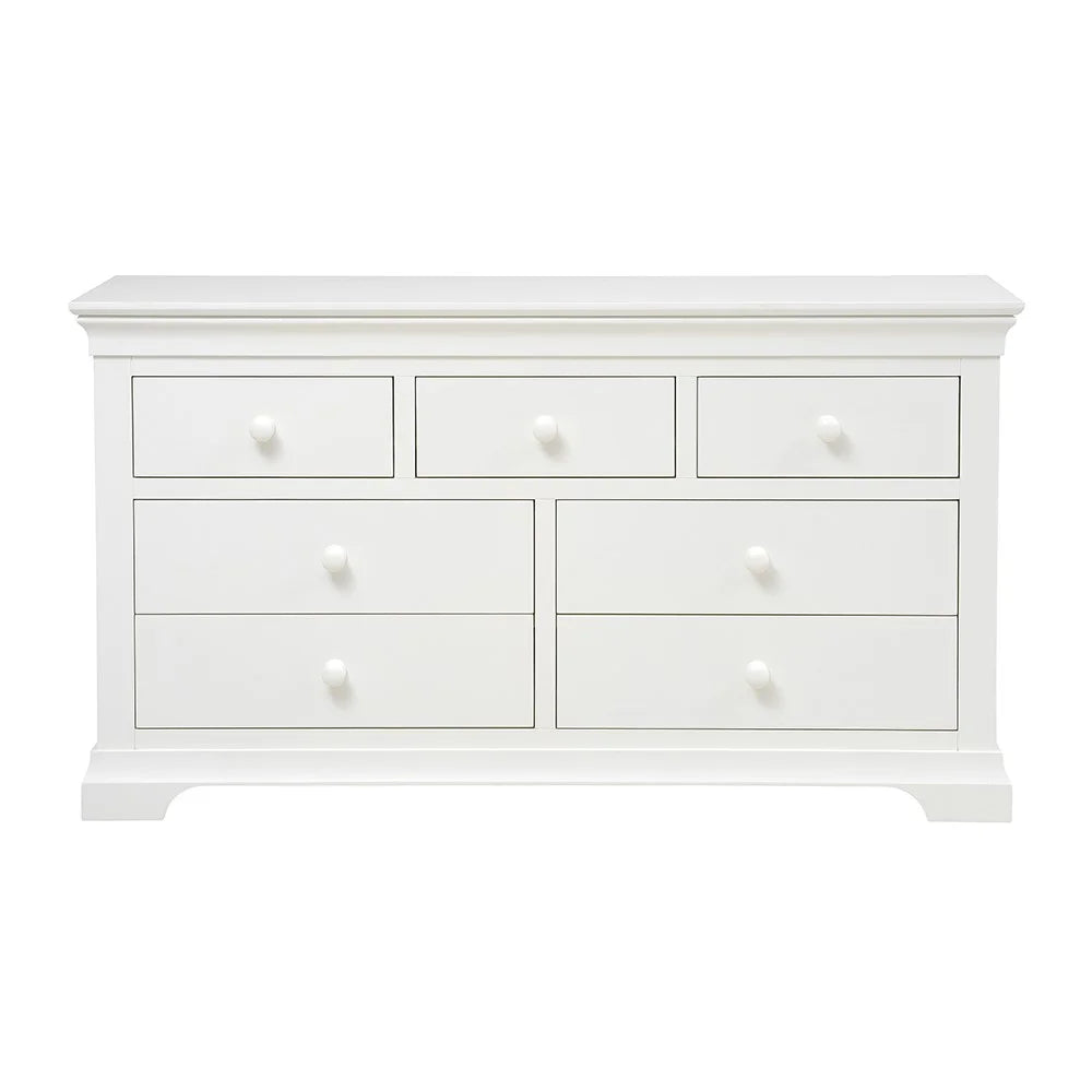 CHANTILLY WARM WHITE
7 Drawer Wide Chest furniture delivered