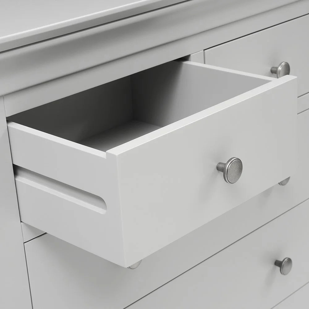 CHANTILLY PEBBLE GREY
5 Drawer Chest furniture delivered