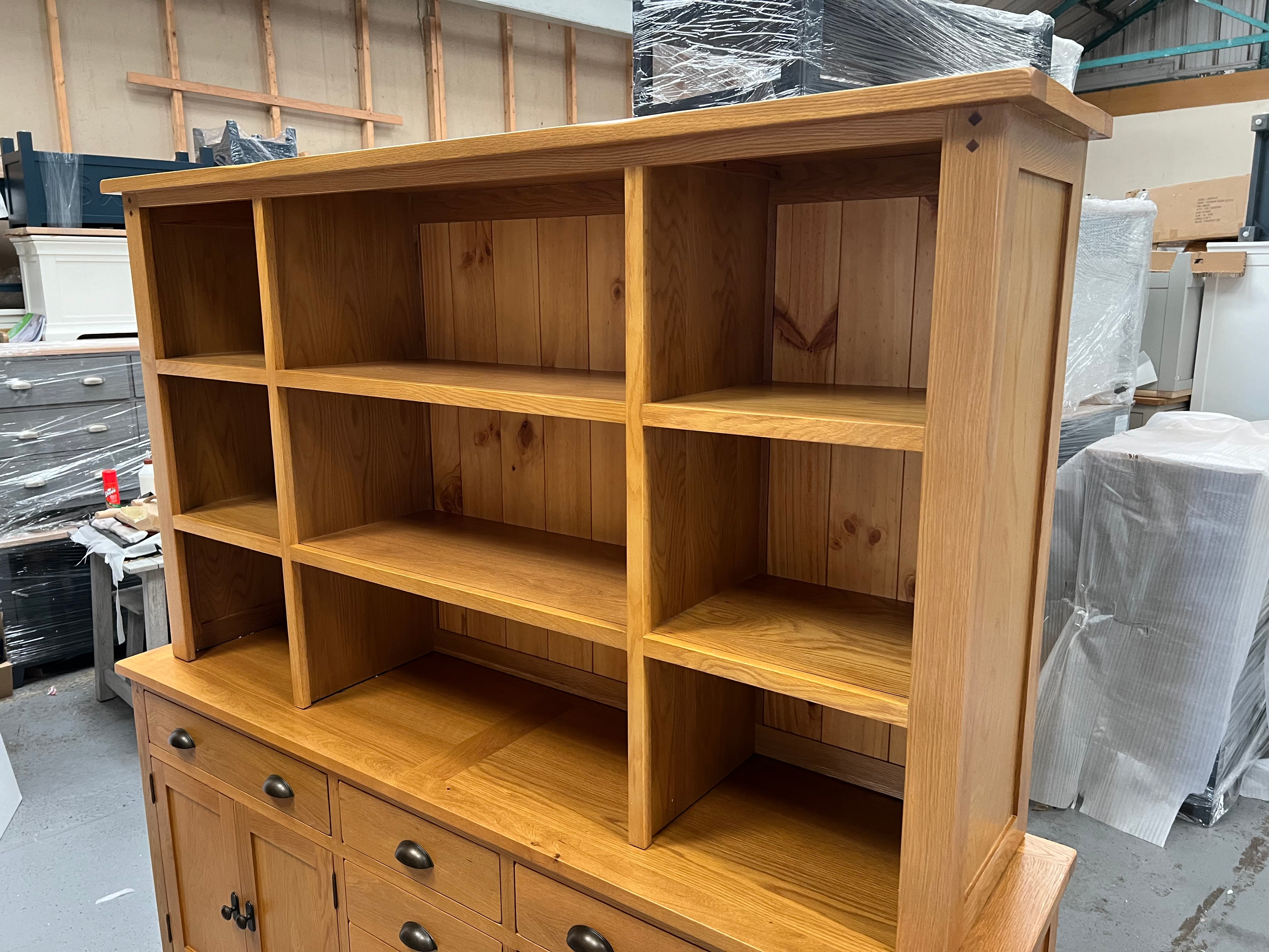 Oakland Rustic Oak Grand Dresser Quality Furniture Clearance Ltd