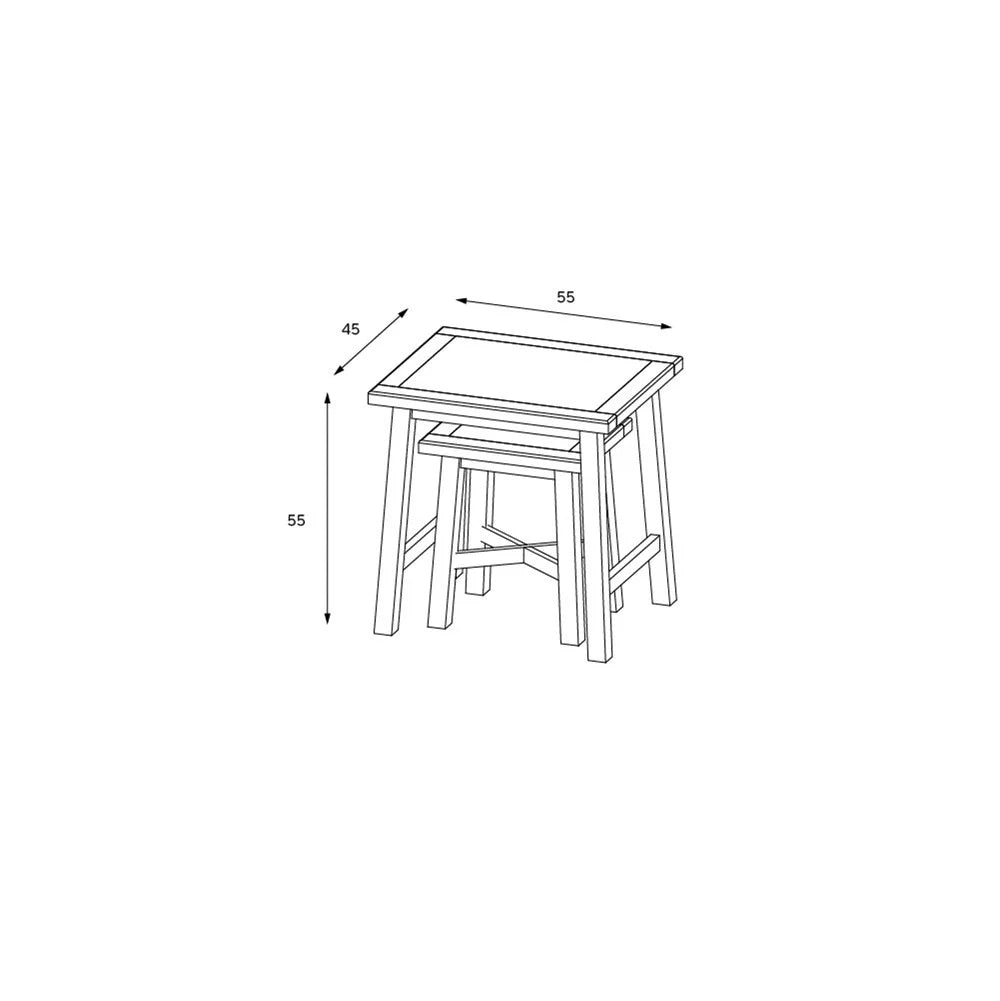 CHESTER CHARCOAL
Nest of Tables Quality Furniture Clearance Ltd
