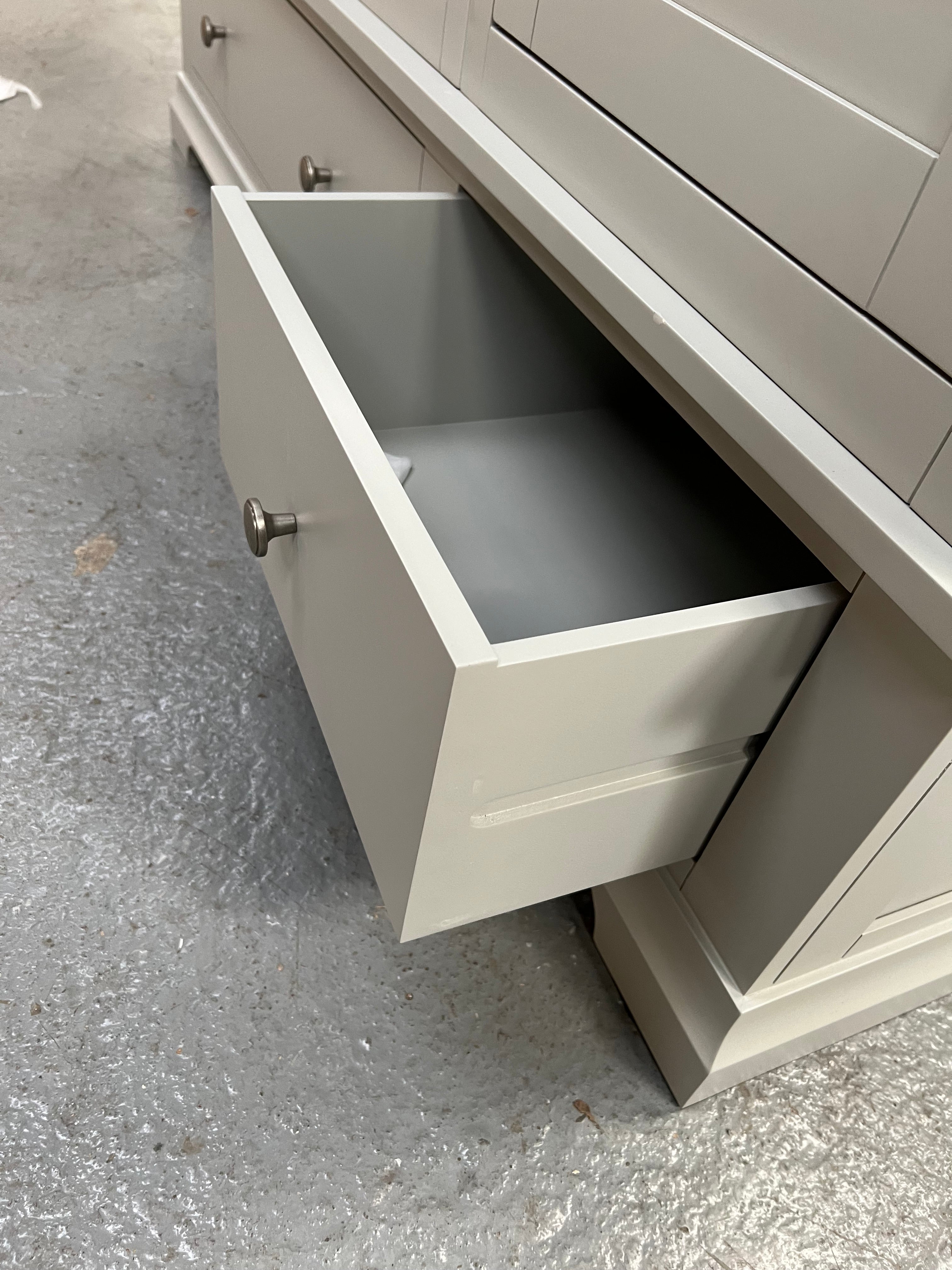 Chantilly Pebble Grey Triple Wardrobe furniture delivered