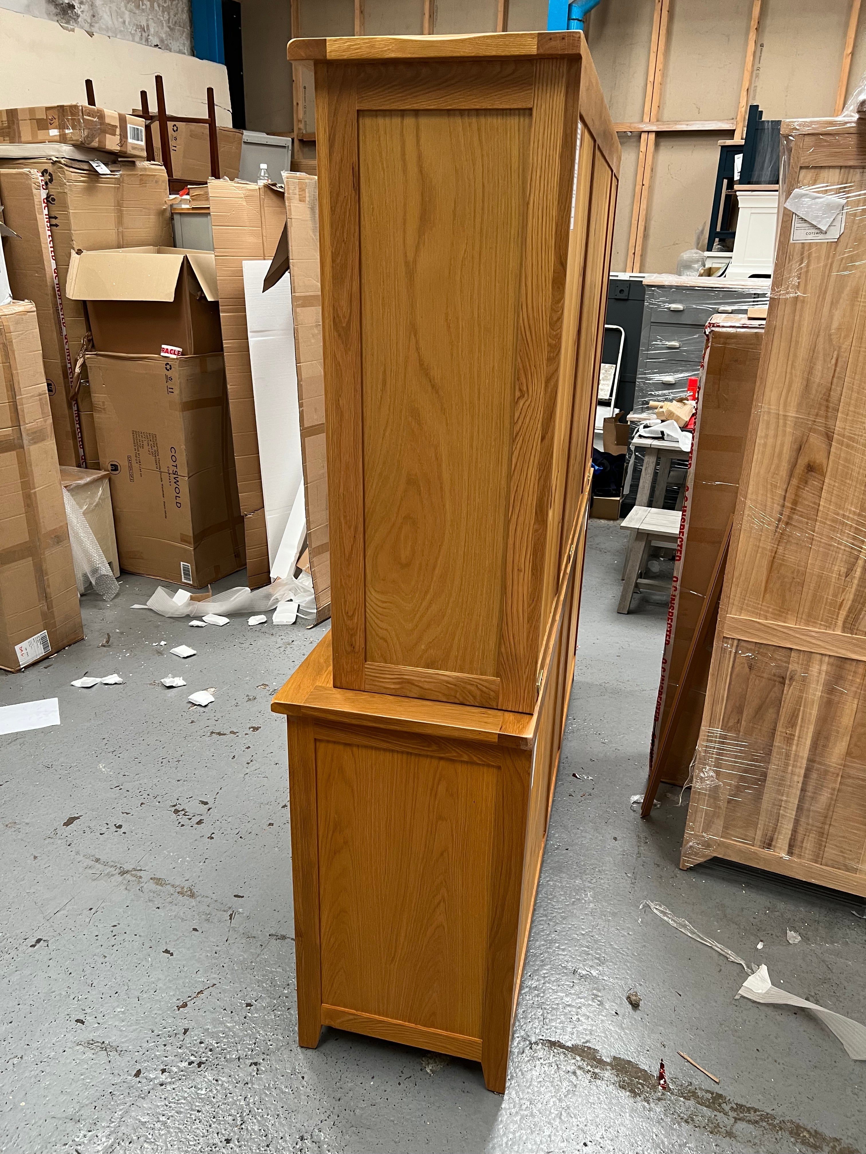 Oakland Rustic Oak Grand Dresser Quality Furniture Clearance Ltd