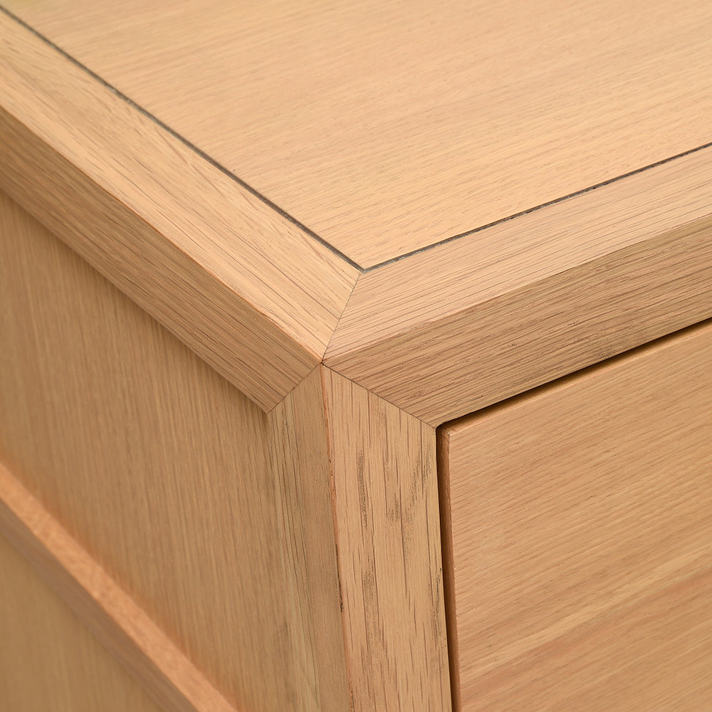 BLOCKLEY LIGHT OAK 4 Drawer Chest Quality Furniture Clearance Ltd