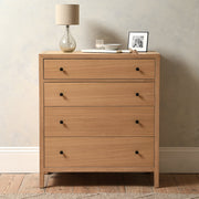 BLOCKLEY LIGHT OAK 4 Drawer Chest Quality Furniture Clearance Ltd