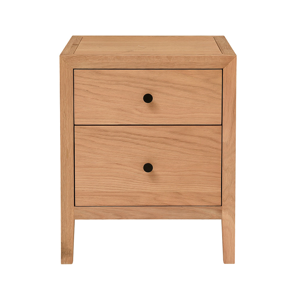 BLOCKLEY Light Oak Bedside Table Quality Furniture Clearance Ltd