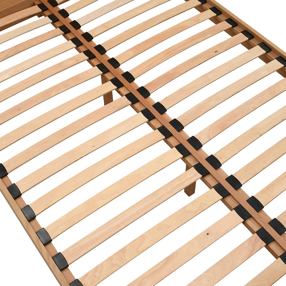 BLOCKLEY LIGHT OAK Superking Bed Quality Furniture Clearance Ltd