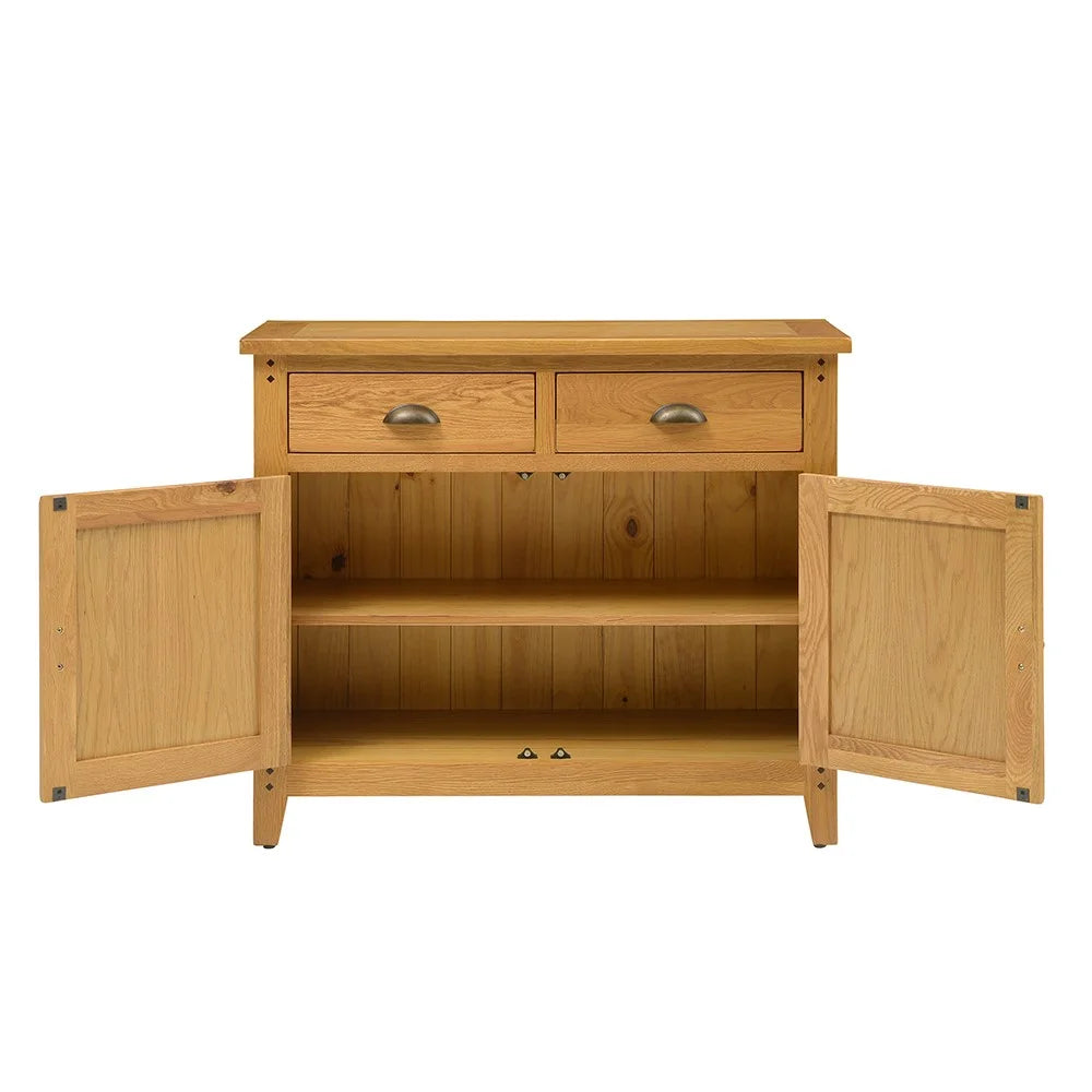 OAKLAND RUSTIC OAK
Small Sideboard Quality Furniture Clearance Ltd