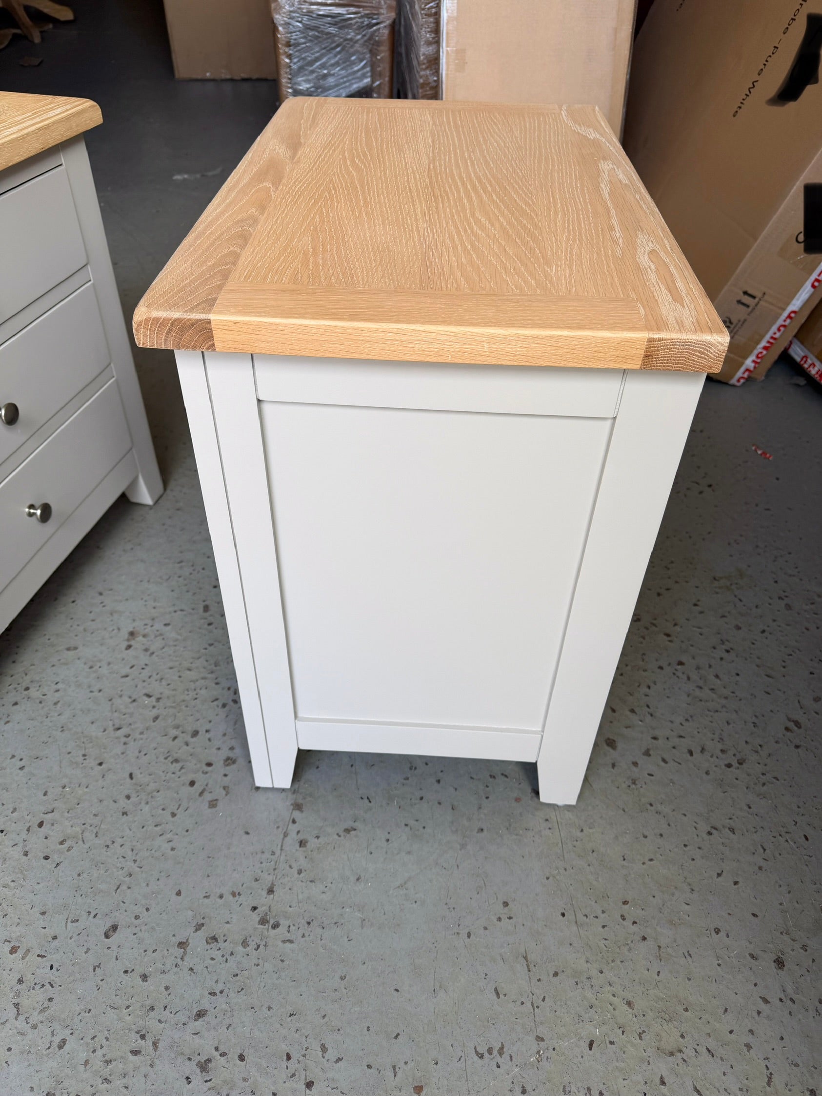 Chester Dove Grey Set of 2 Jumbo Bedside Tables. furniture delivered