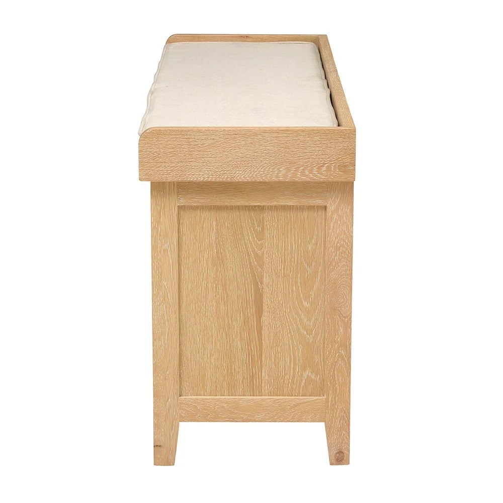 INGLESHAM WHITEWASH OAK
Shoe Storage Bench Quality Furniture Clearance Ltd