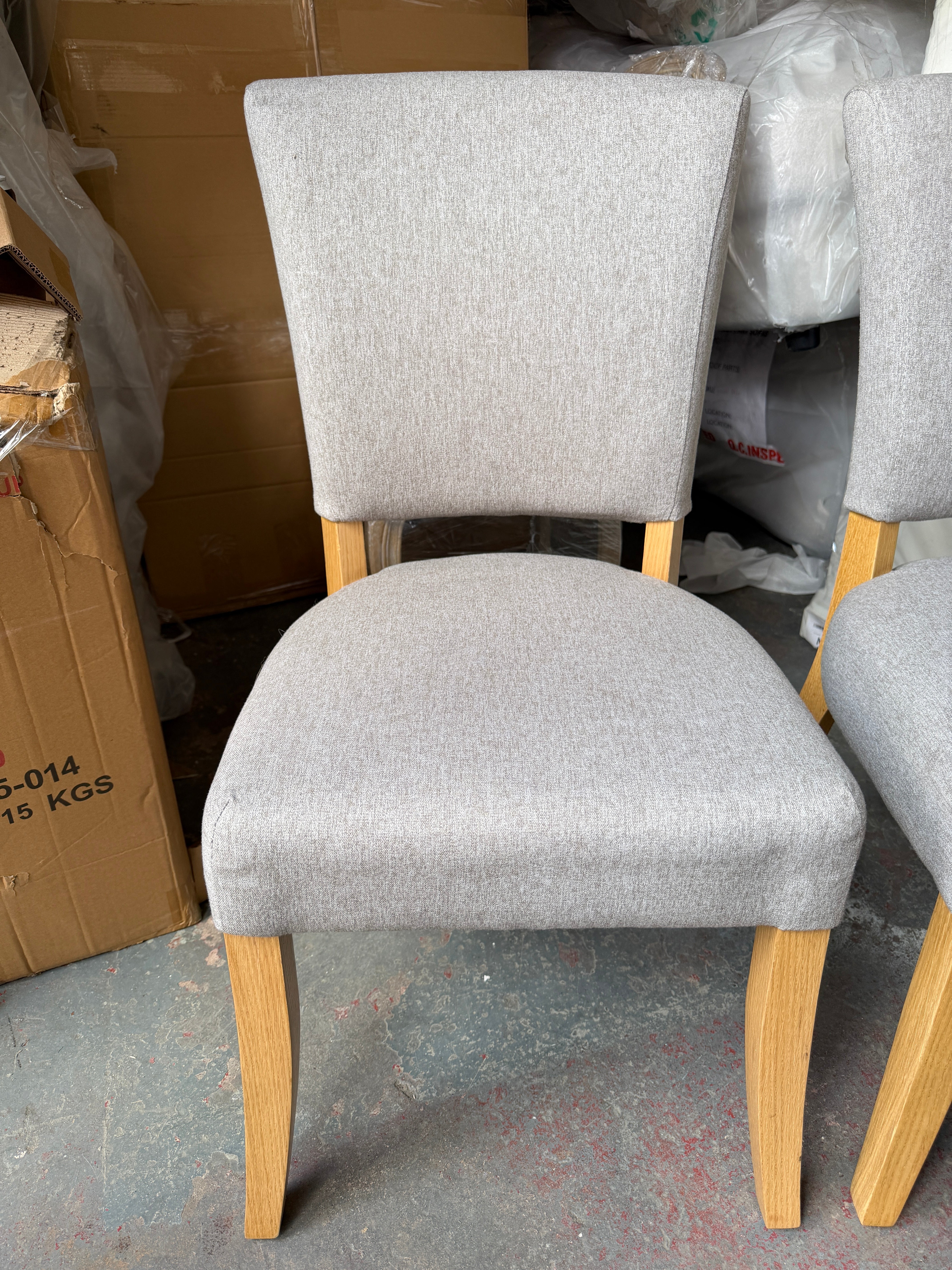 BLUEBELL
Upholstered Dining Chair Grey Quality Furniture Clearance Ltd