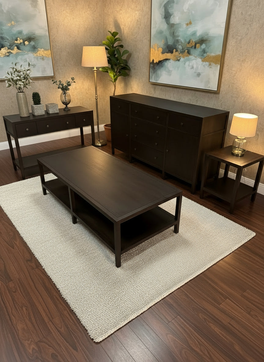 BLOCKLEY BROWN OAK Side table Quality Furniture Clearance Ltd