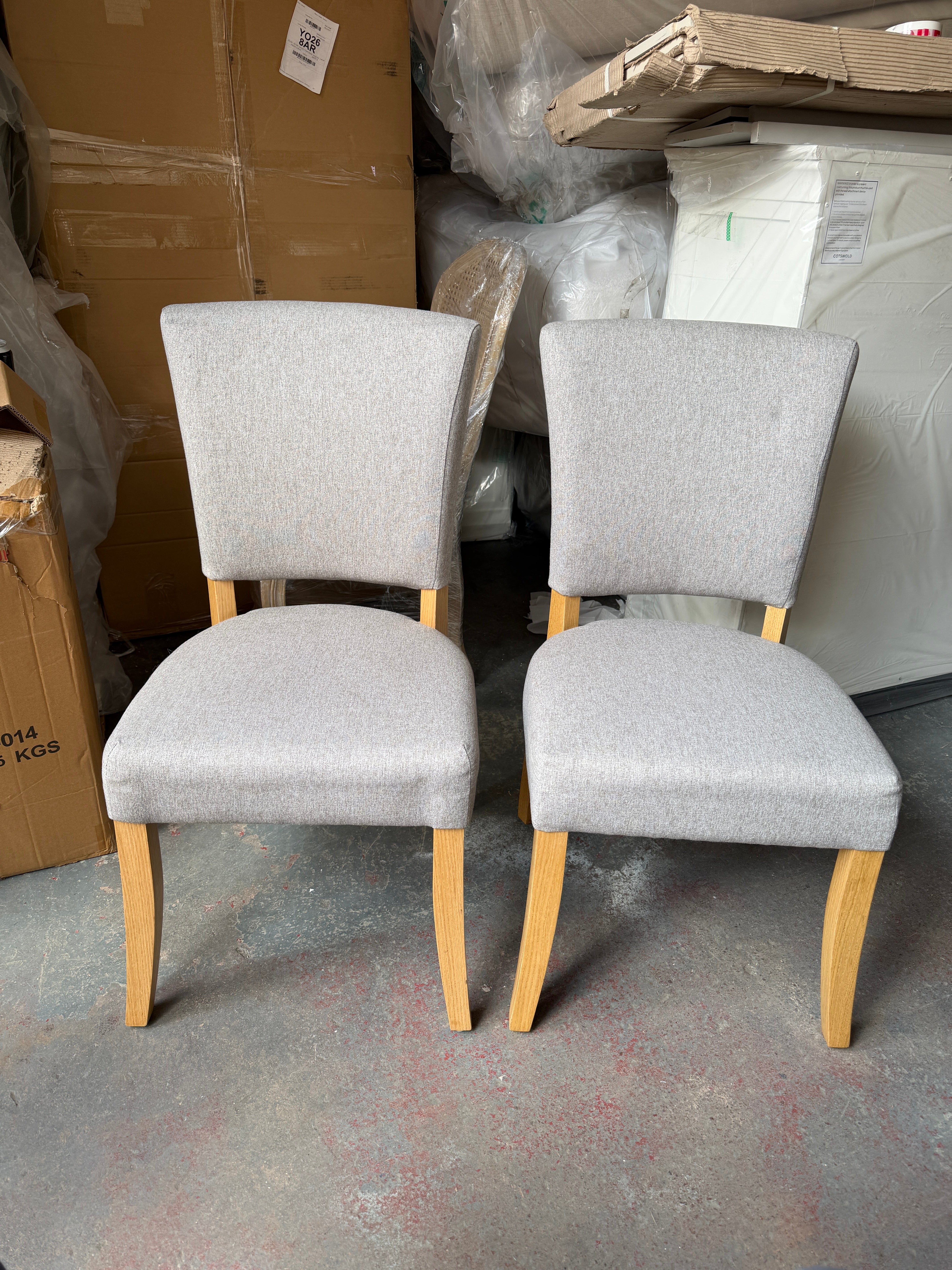BLUEBELL
Upholstered Dining Chair Grey Quality Furniture Clearance Ltd