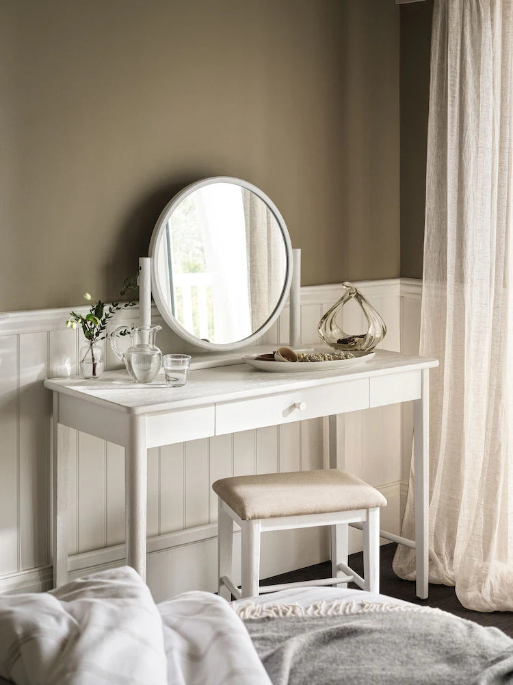 BERKELEY WHITE OAK Dressing Table Set Quality Furniture Clearance Ltd