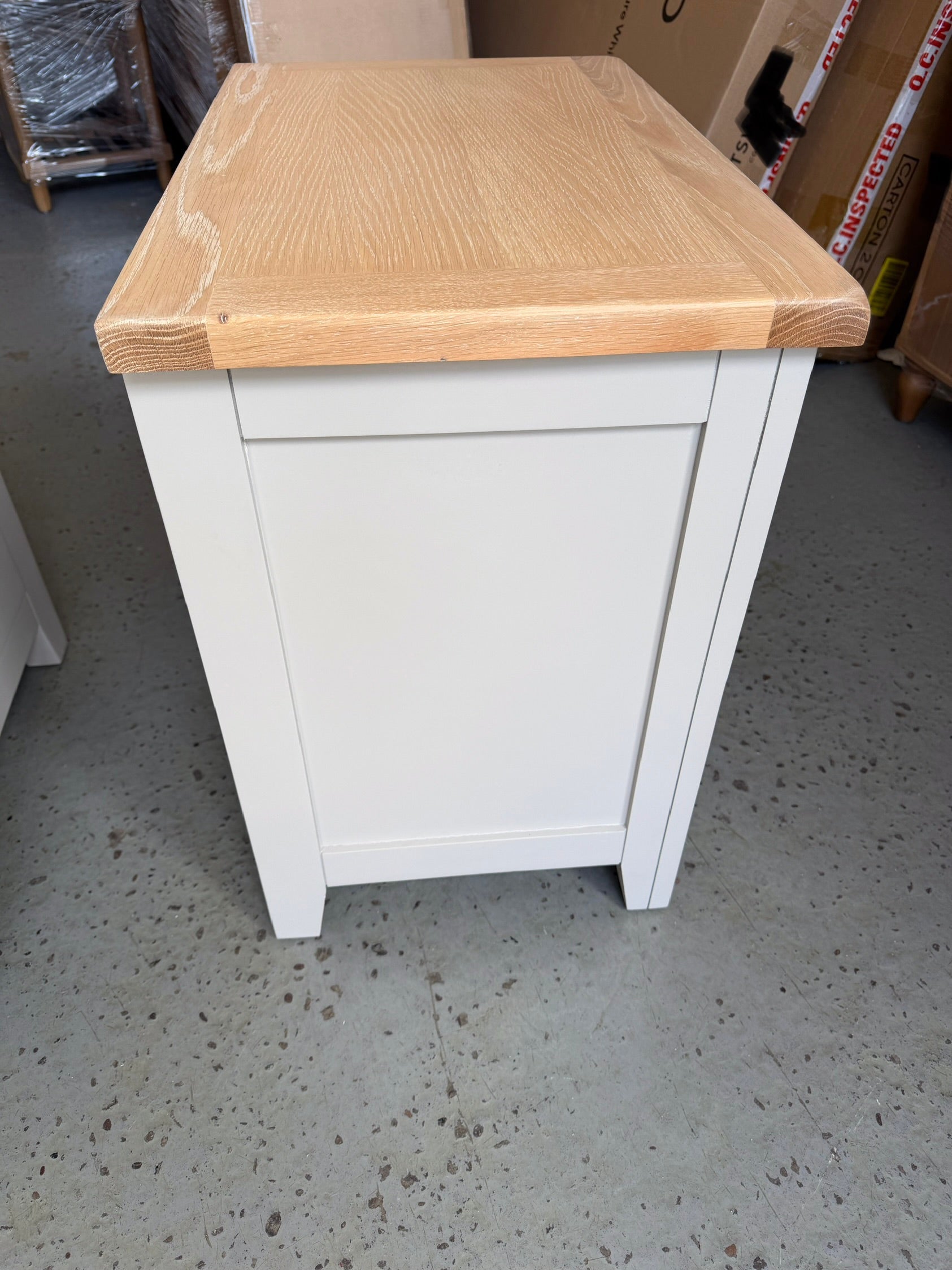 Chester Dove Grey Set of 2 Jumbo Bedside Tables. furniture delivered