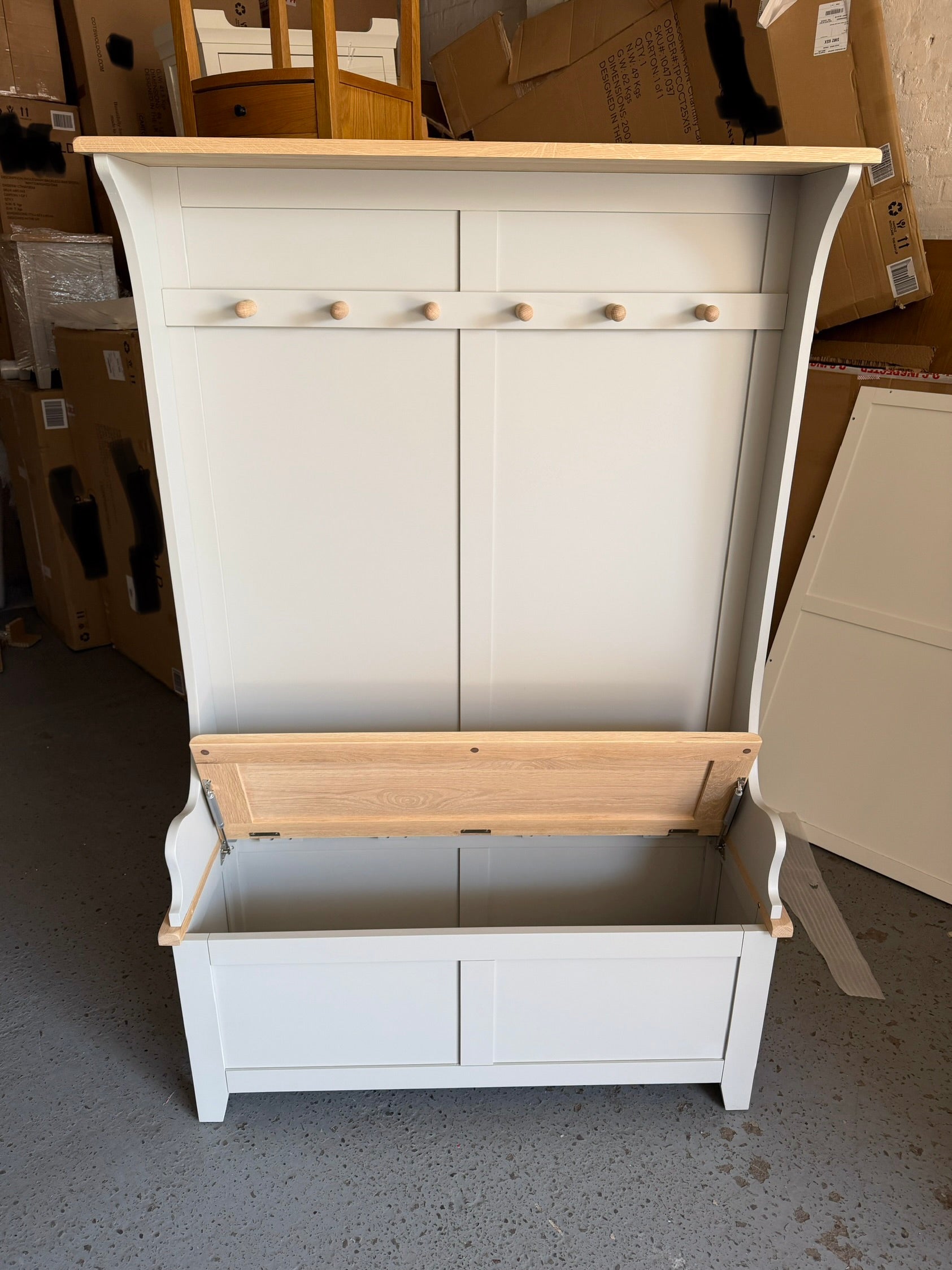 Chester Dove Grey Hallway Tidy Quality Furniture Clearance Ltd