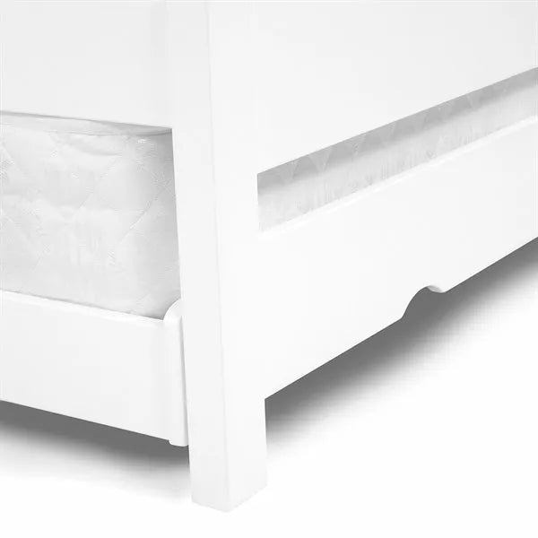 PENSHAM PURE WHITE Guest Bed and Trundle Quality Furniture Clearance Ltd