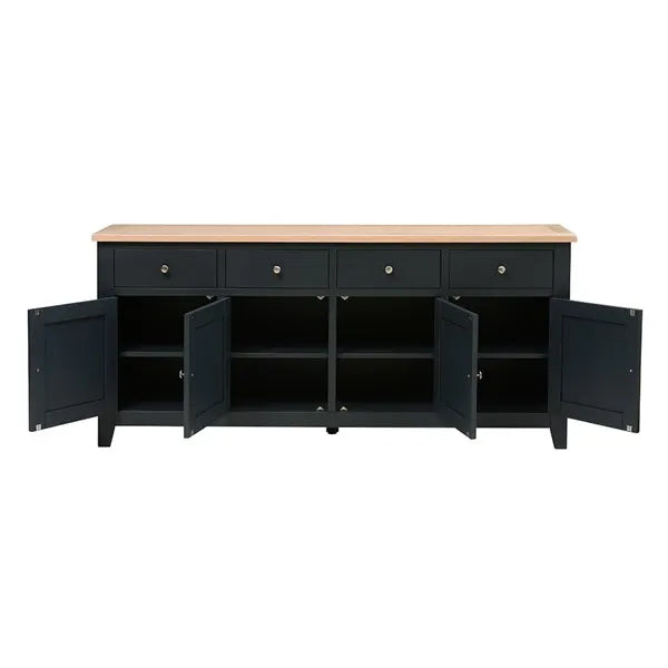 CHESTER CHARCOAL Extra Large Sideboard Quality Furniture Clearance Ltd