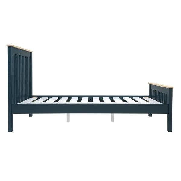 CHESTER MIDNIGHT BLUE 4ft 6" Double Bed Quality Furniture Clearance Ltd