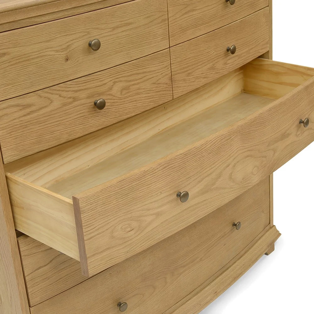 WINCHCOMBE OILED OAK
7 Drawer Chest Quality Furniture Clearance Ltd