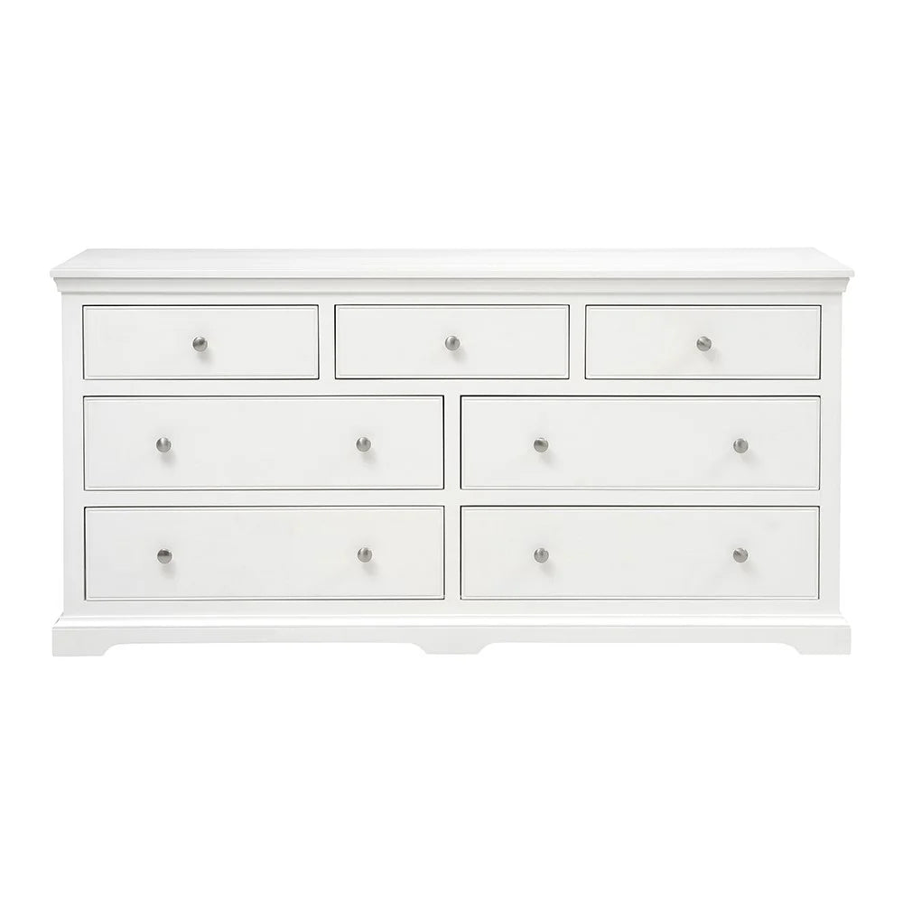FAIRFORD SOFT WHITE
7 Drawer Wide Chest Quality Furniture Clearance Ltd