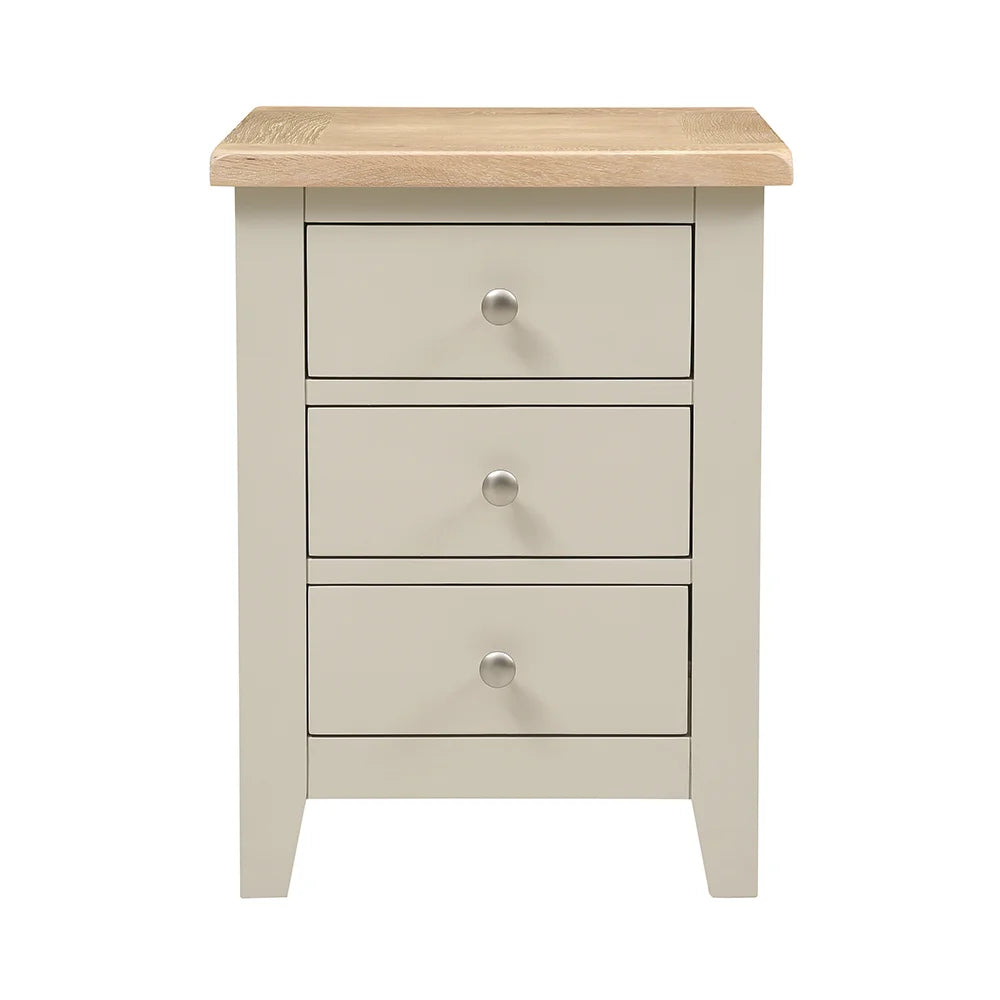CHESTER LIMESTONE
3 Drawer Bedside Table set of 2 Quality Furniture Clearance Ltd
