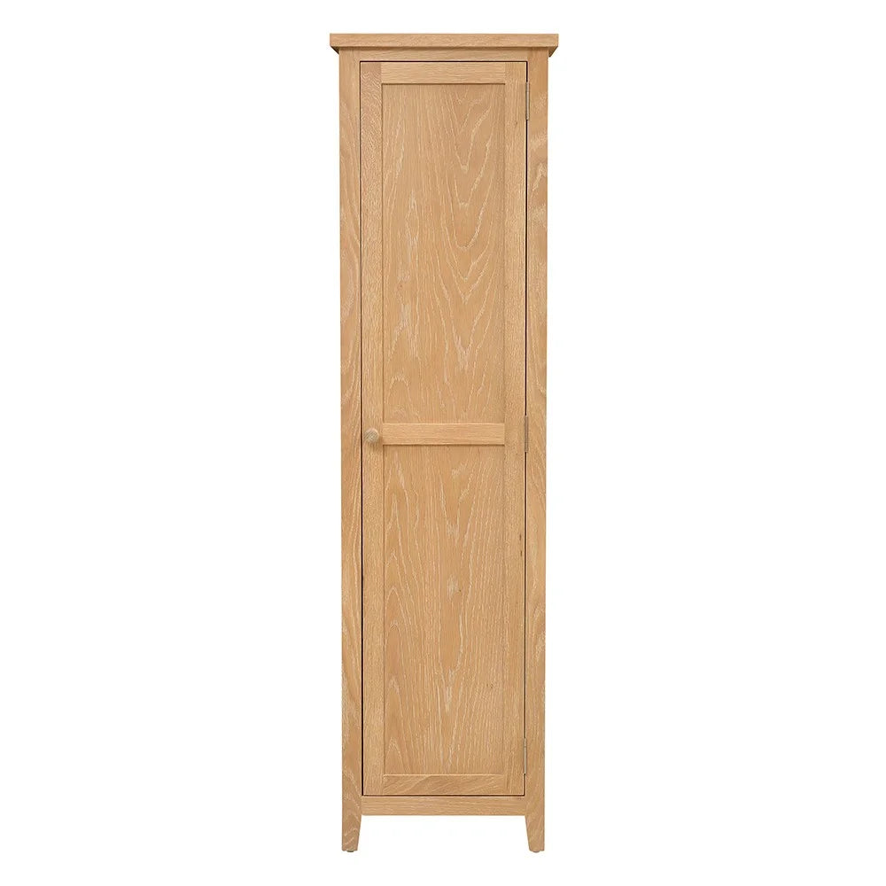 INGLESHAM WHITEWASH OAK Tall Shoe Cupboard Quality Furniture Clearance Ltd