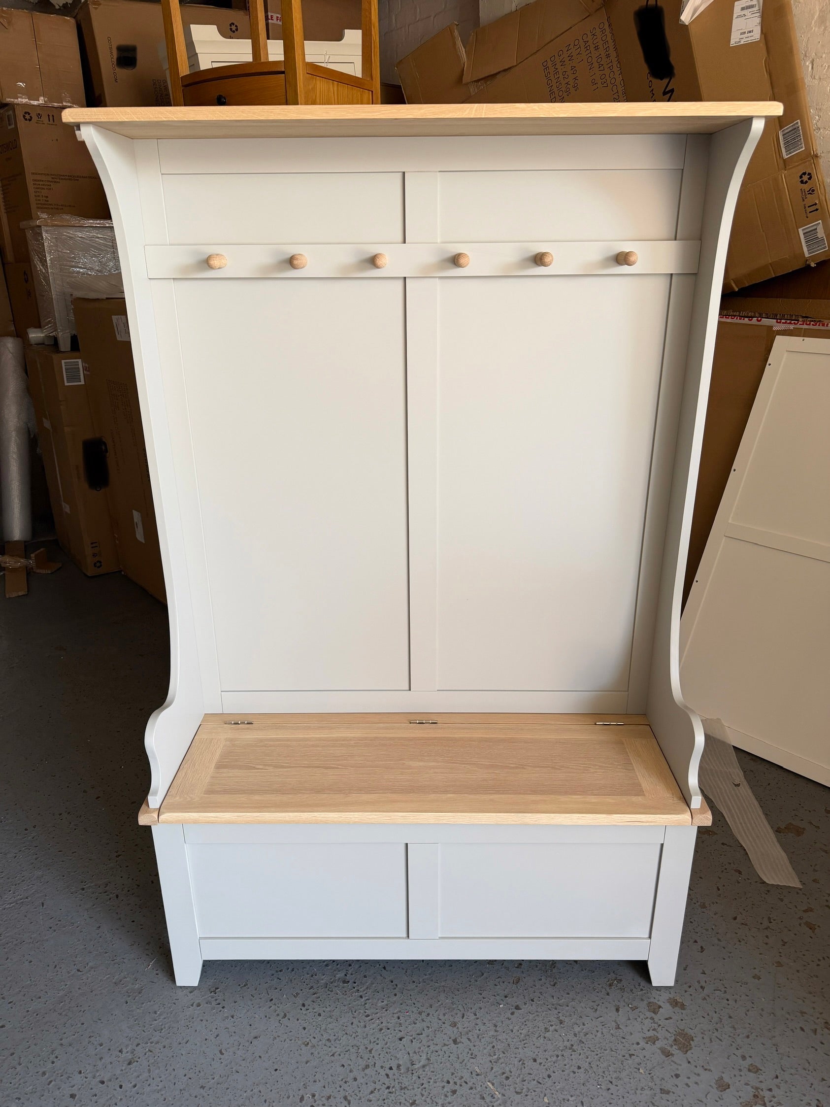 Chester Dove Grey Hallway Tidy Quality Furniture Clearance Ltd