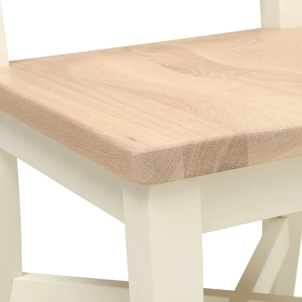 CHESTER CLASSIC CREAM
Wooden Seat Dining Chair - set of two Quality Furniture Clearance Ltd