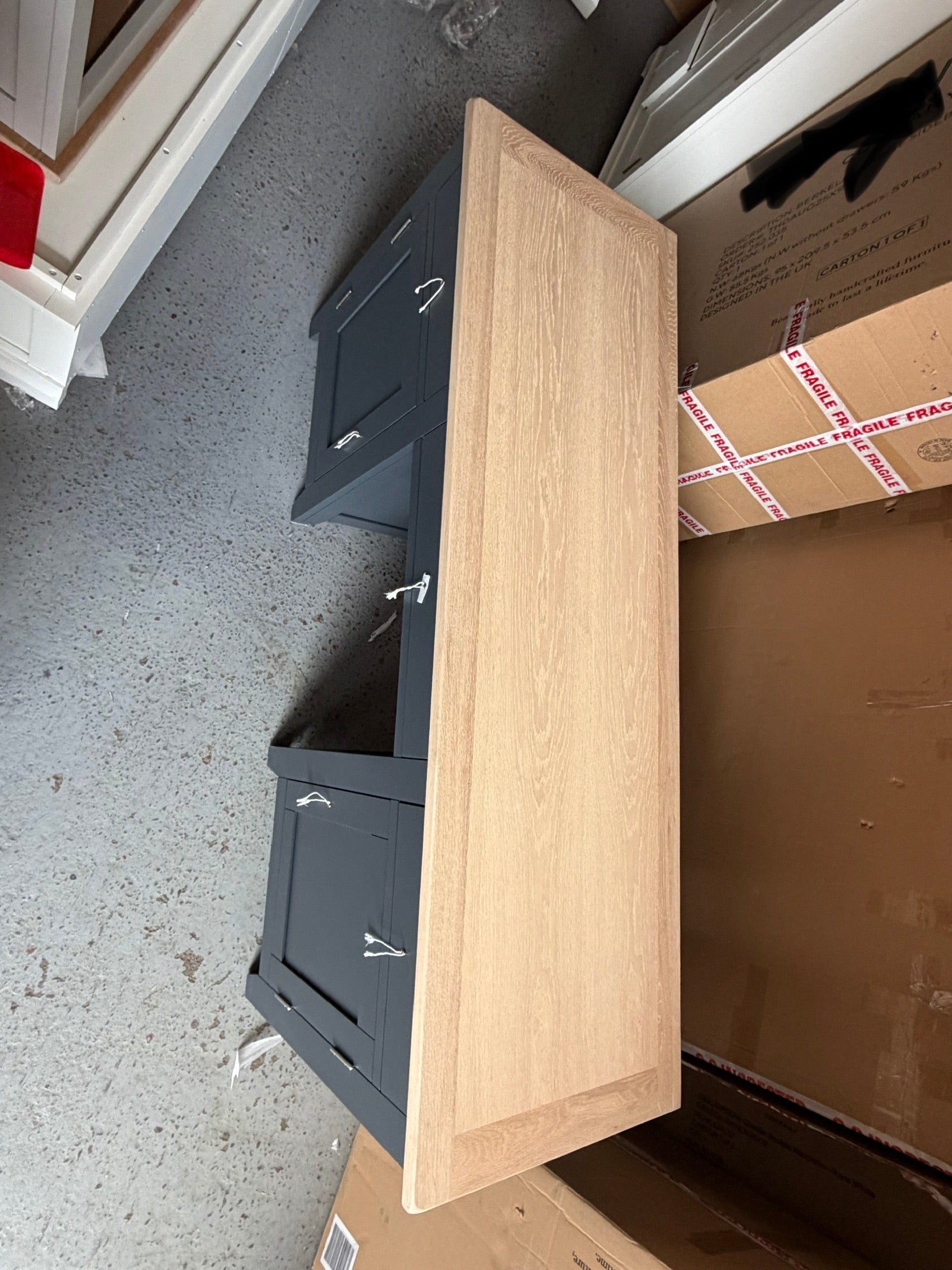 CHESTER CHARCOAL
Double Pedestal Desk furniture delivered