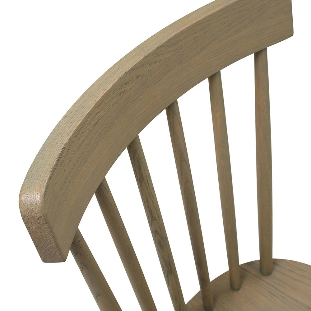 ELKSTONE SMOKED OAK
Spindleback Chair - set of two Quality Furniture Clearance Ltd