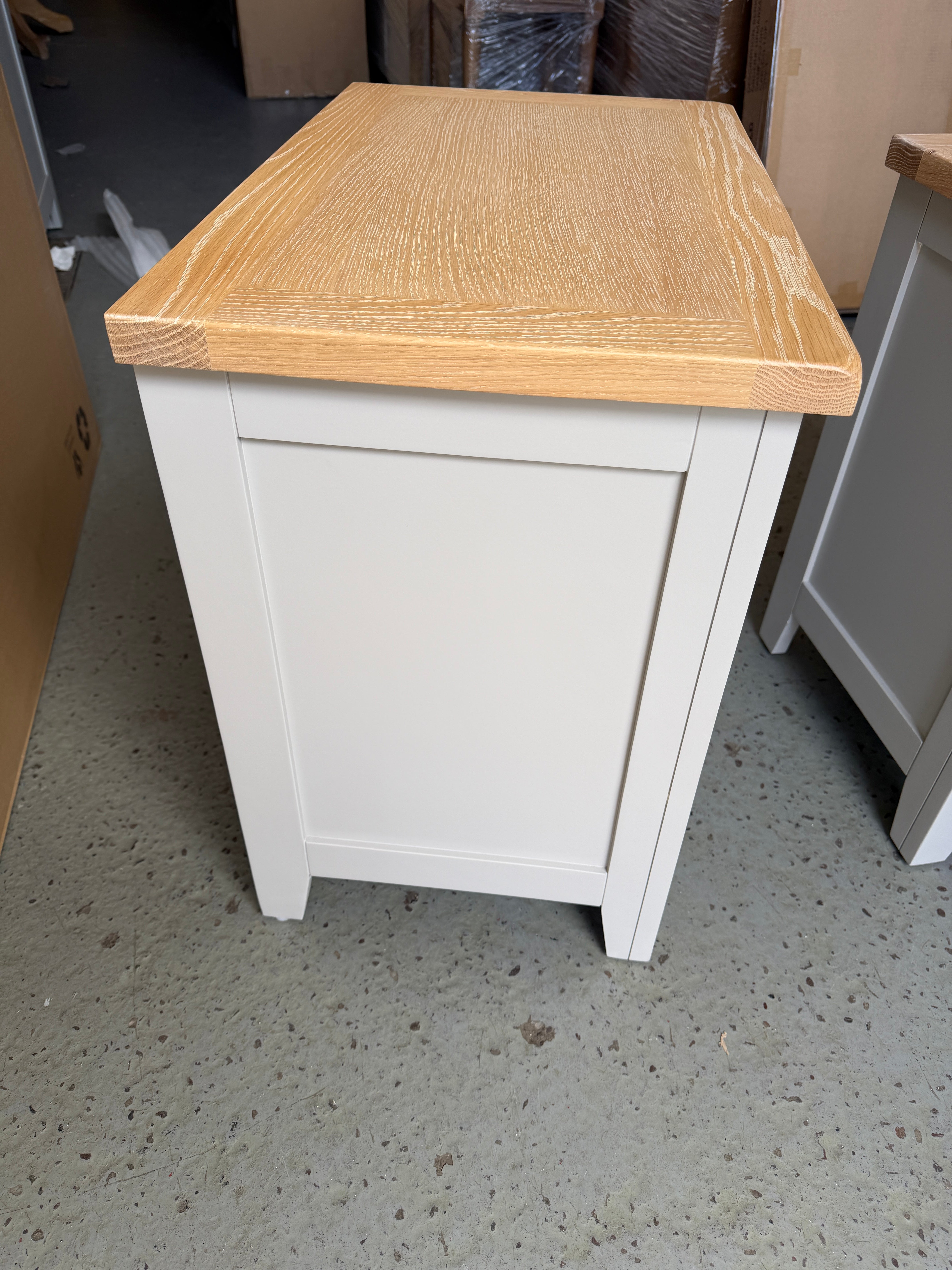Chester Dove Grey Set of 2 Jumbo Bedside Tables. furniture delivered