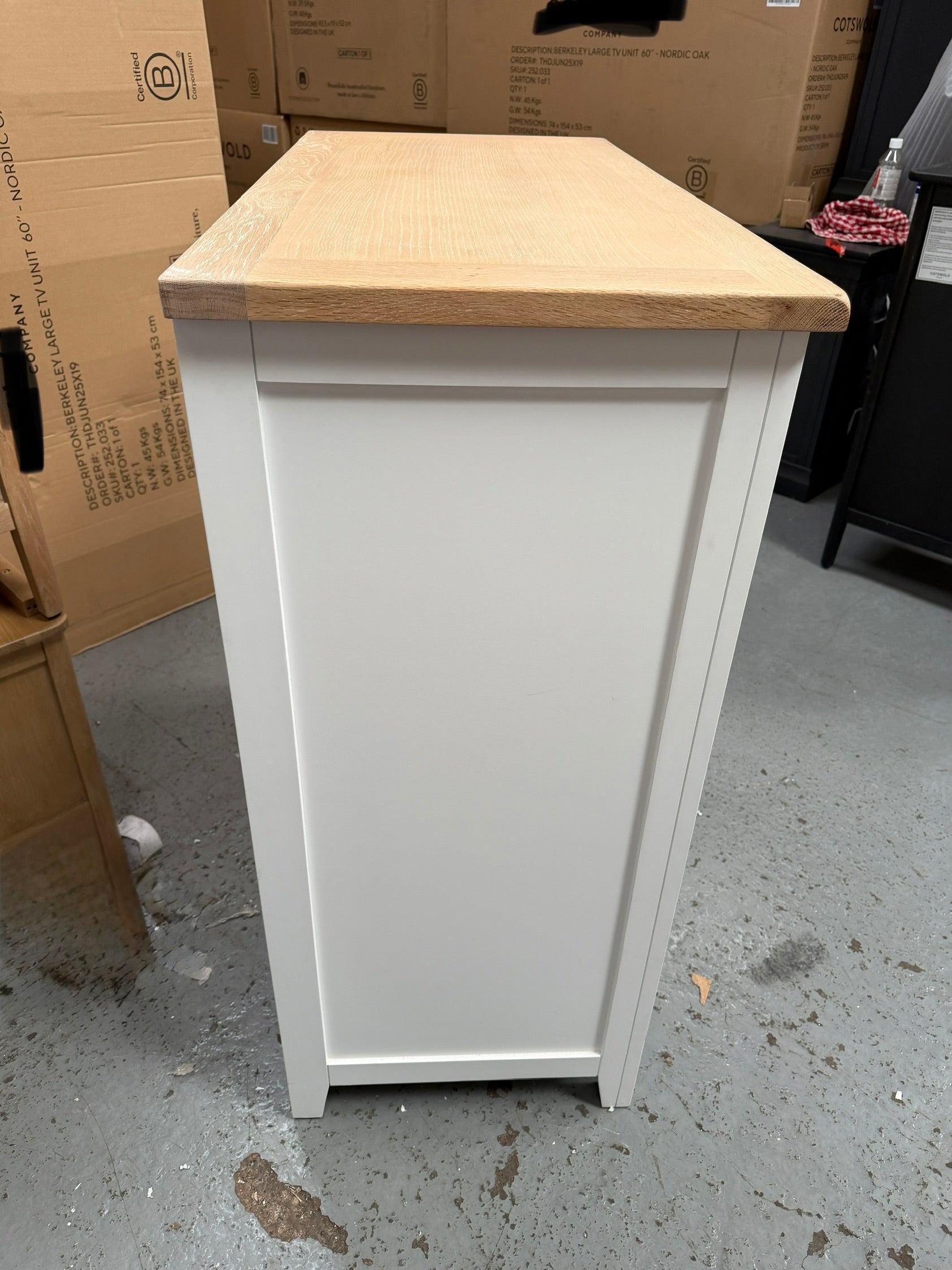 Chester Pure White 7 Drawer Chest Quality Furniture Clearance Ltd