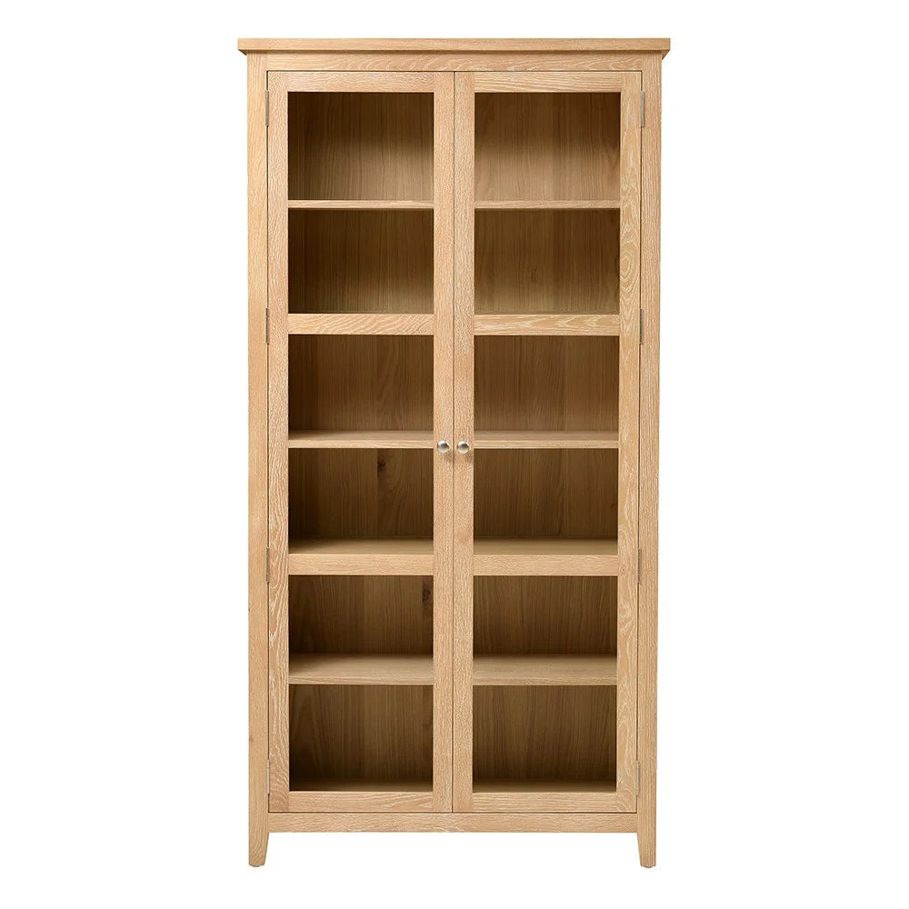 INGLESHAM WHITEWASH OAK
Glass Display Cabinet Quality Furniture Clearance Ltd