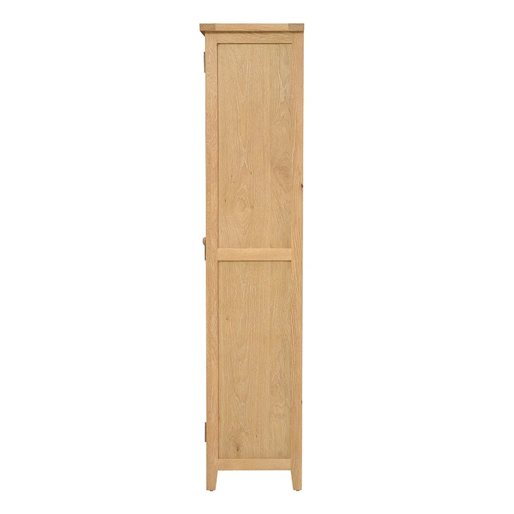INGLESHAM WHITEWASH OAK Tall Shoe Cupboard Quality Furniture Clearance Ltd