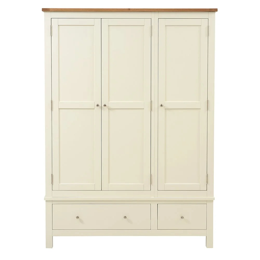 Simply Cotswold Classic Cream Triple Wardrobe Quality Furniture Clearance Ltd
