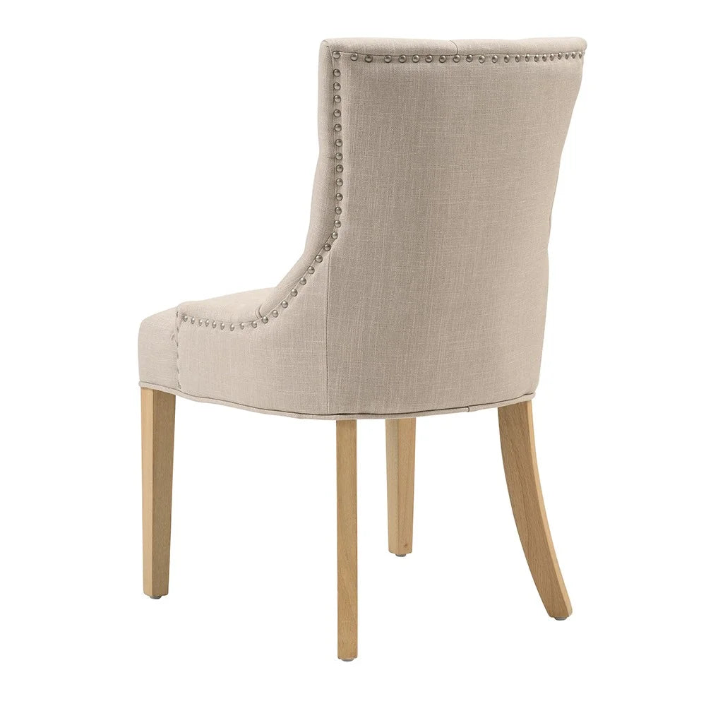 PRIMROSE
Upholstered Button Back Chair - Stone Quality Furniture Clearance Ltd