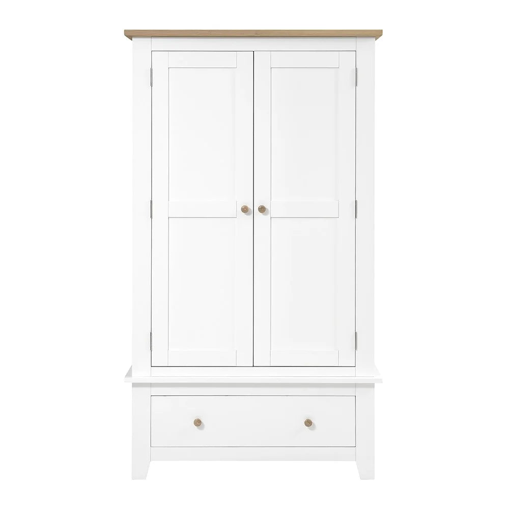 Chester Pure White Double Wardrobe furniture delivered
