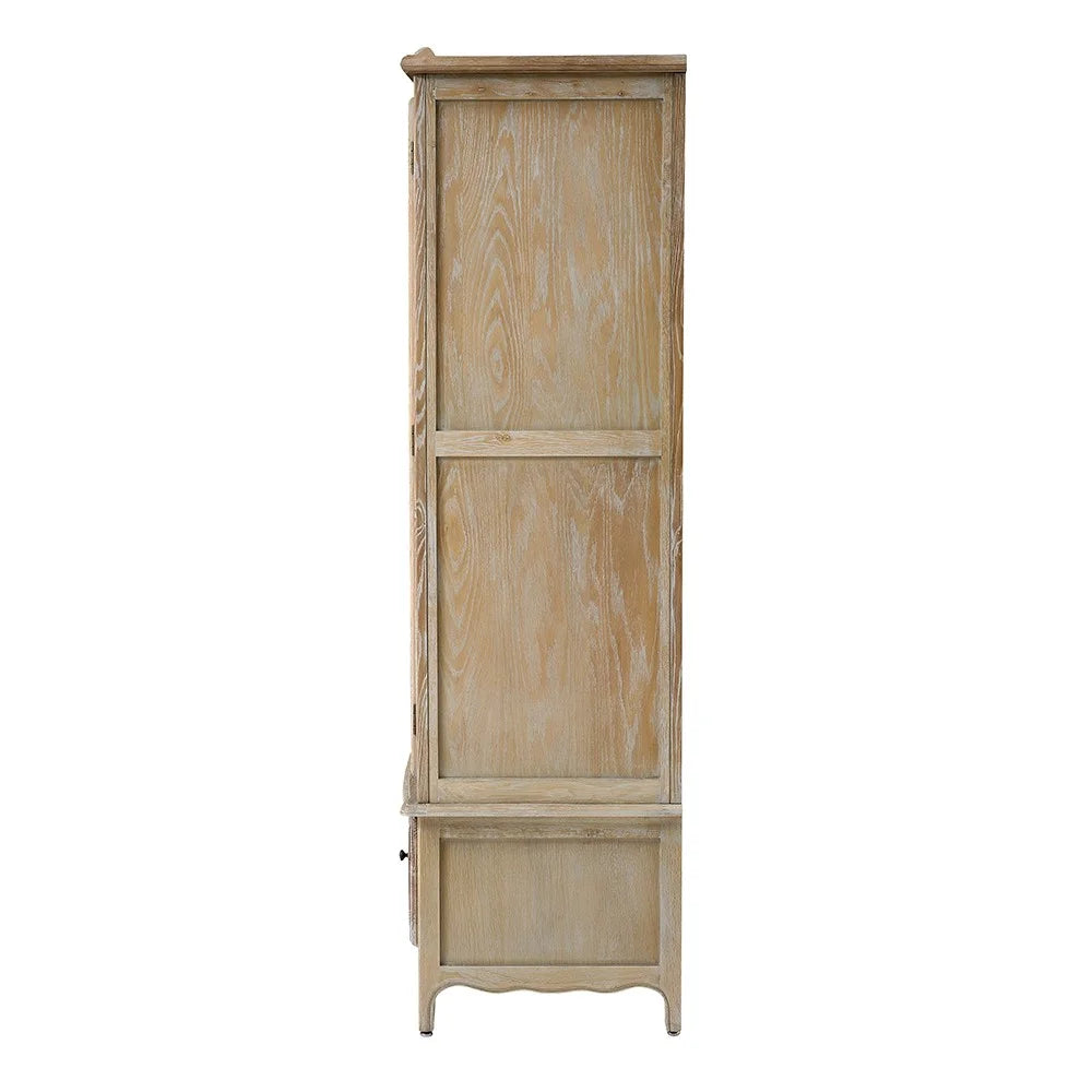 CAMILLE LIMEWASH OAK Double Wardrobe Quality Furniture Clearance Ltd