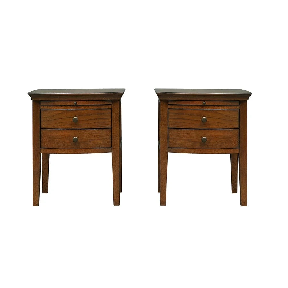 WINCHCOMBE DARK OAK
Set of 2 Nightstands Quality Furniture Clearance Ltd