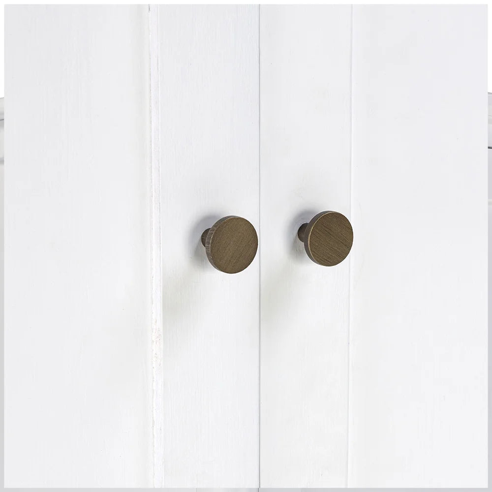 Berkeley White Oak Triple Wardrobe Quality Furniture Clearance Ltd