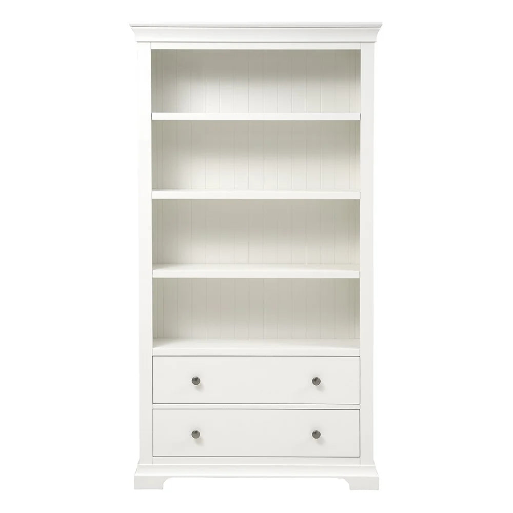 Chantilly Warm White Large Bookcase. furniture delivered