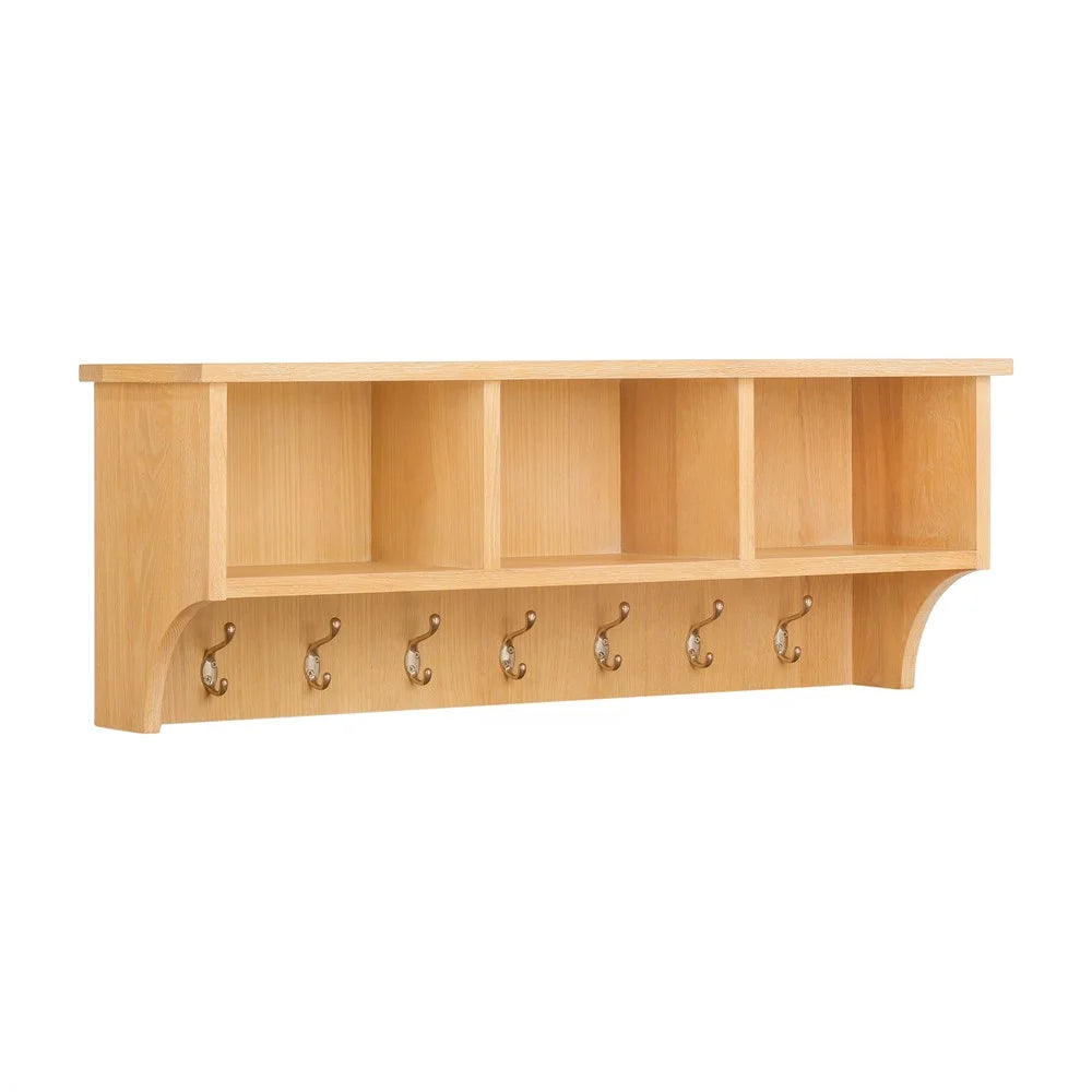 INGLESHAM WHITEWASH OAK
Storage Shelf and Hooks Quality Furniture Clearance Ltd