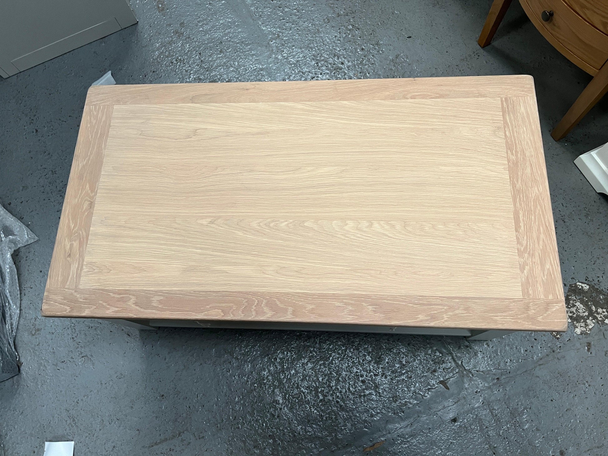 Dove Grey Coffee Table with Drawers furniture delivered 